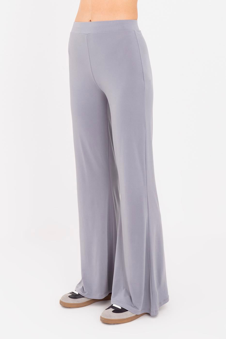 Flared Trousers Grey