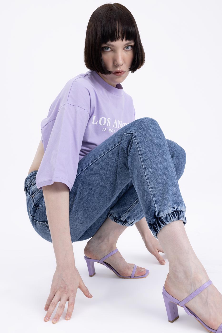Denim Jogger Pants