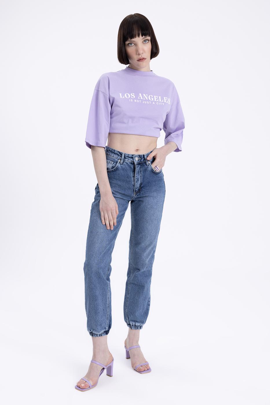 Denim Jogger Pants
