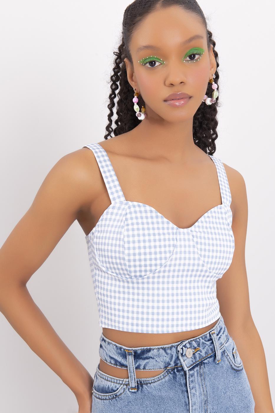 Strappy Tank Top L.blue