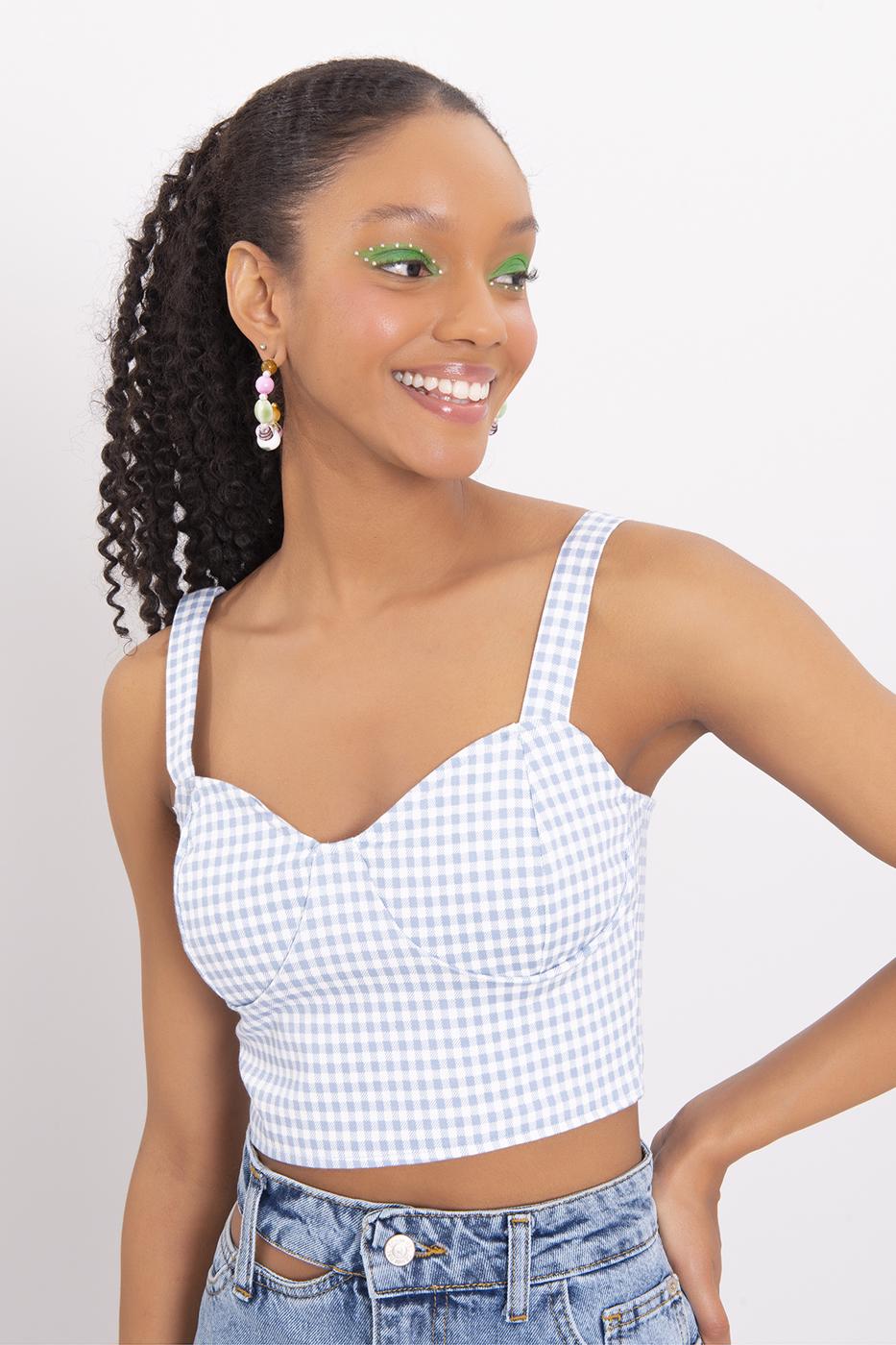 Strappy Tank Top L.blue