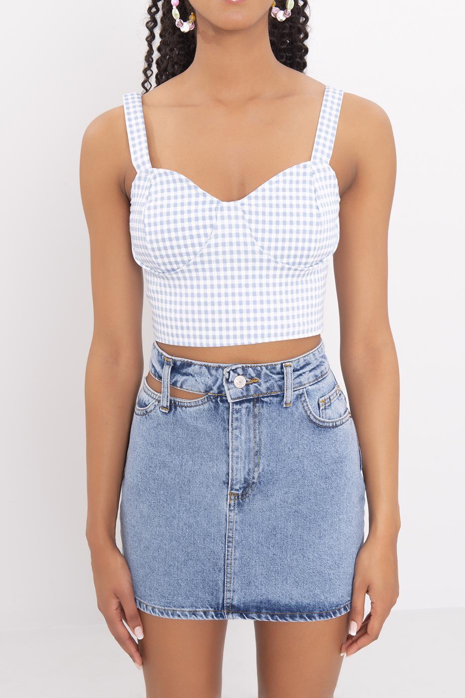 Strappy Tank Top L.blue