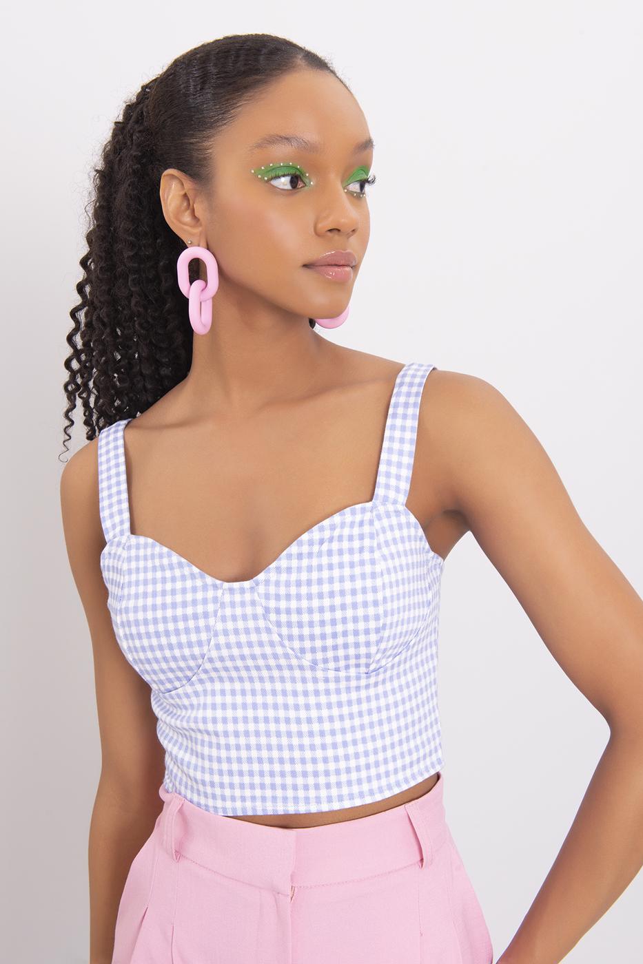 Strappy Tank Top Blue