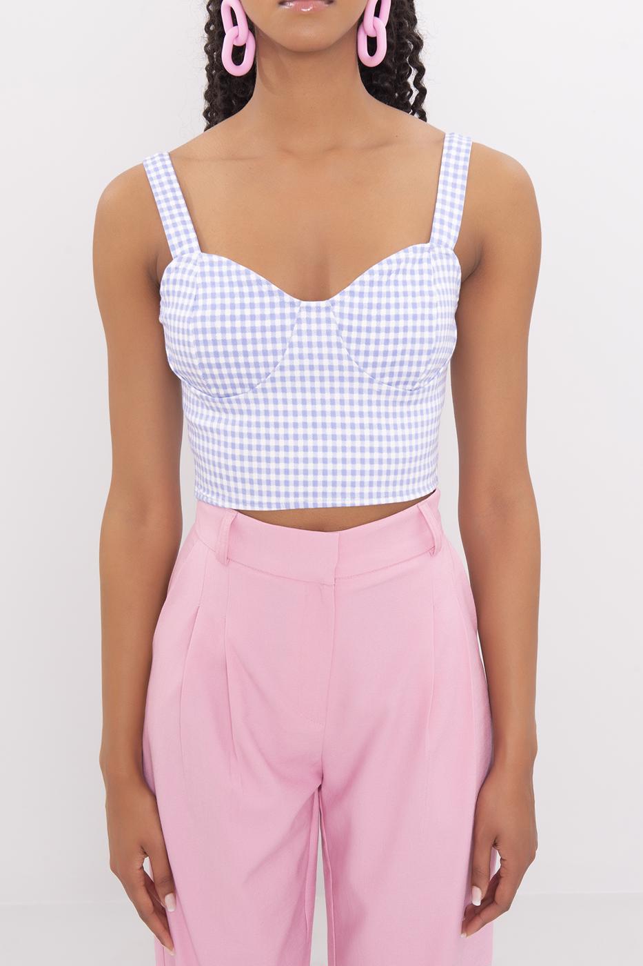 Strappy Tank Top Blue