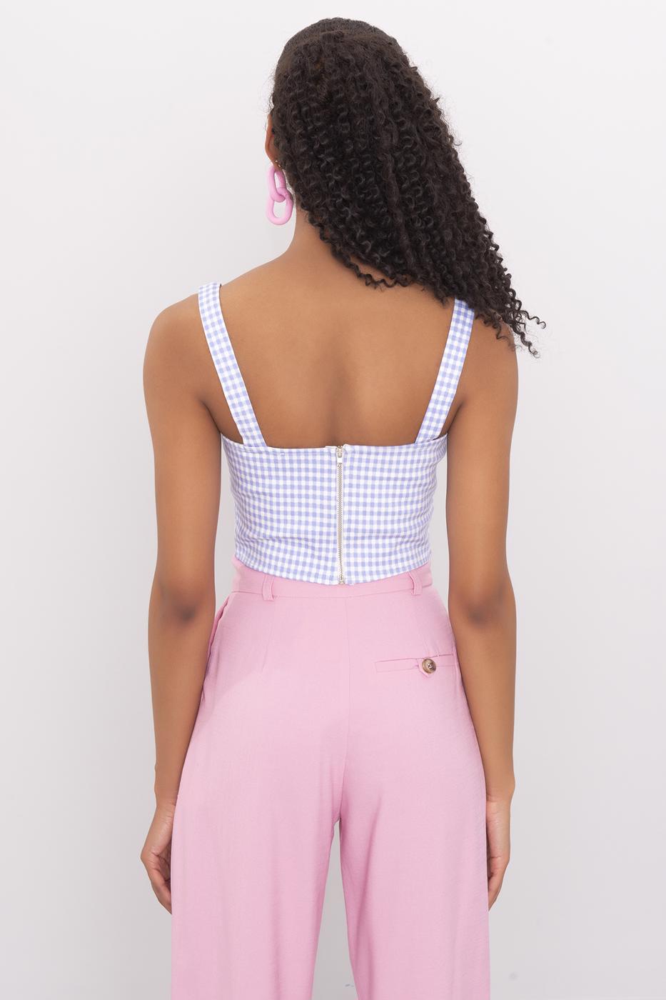 Strappy Tank Top Blue