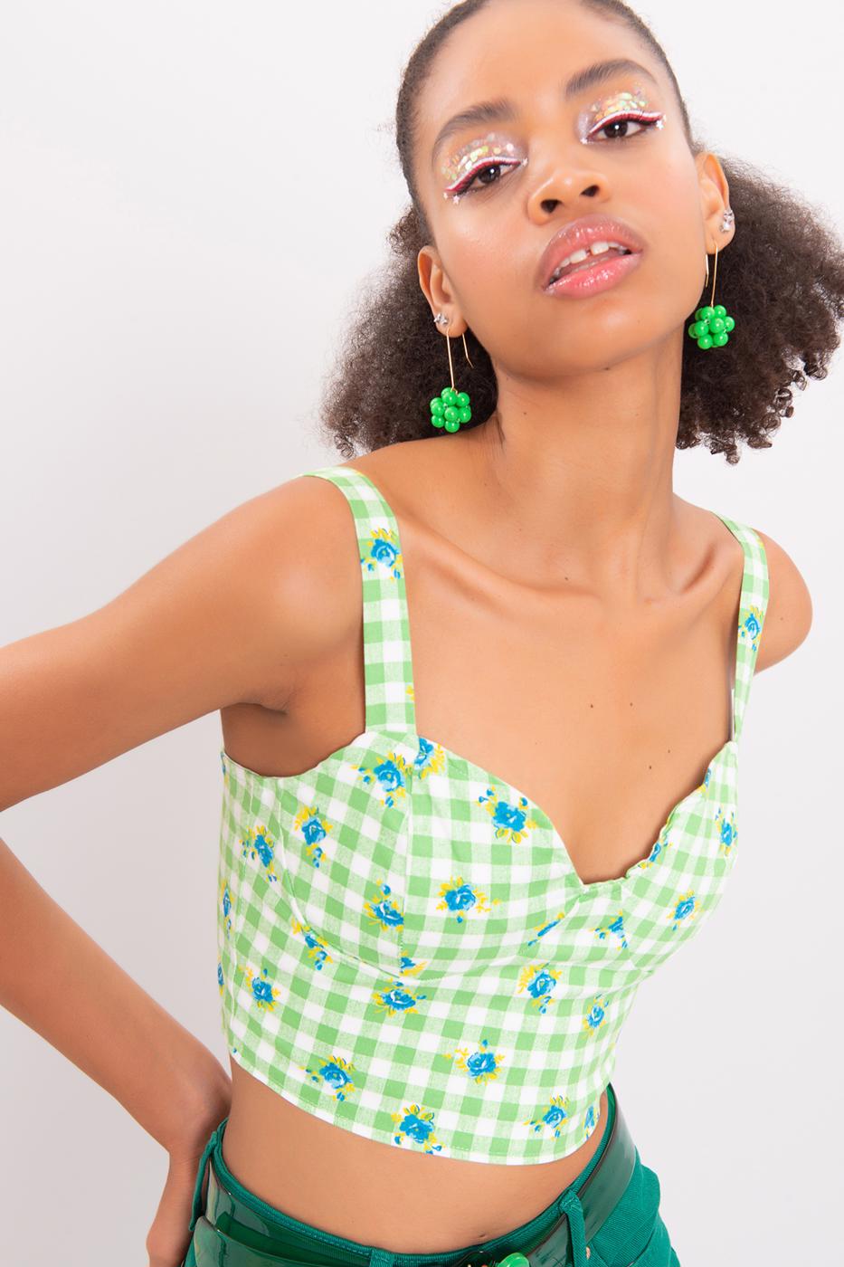 Strappy Tank Top Green