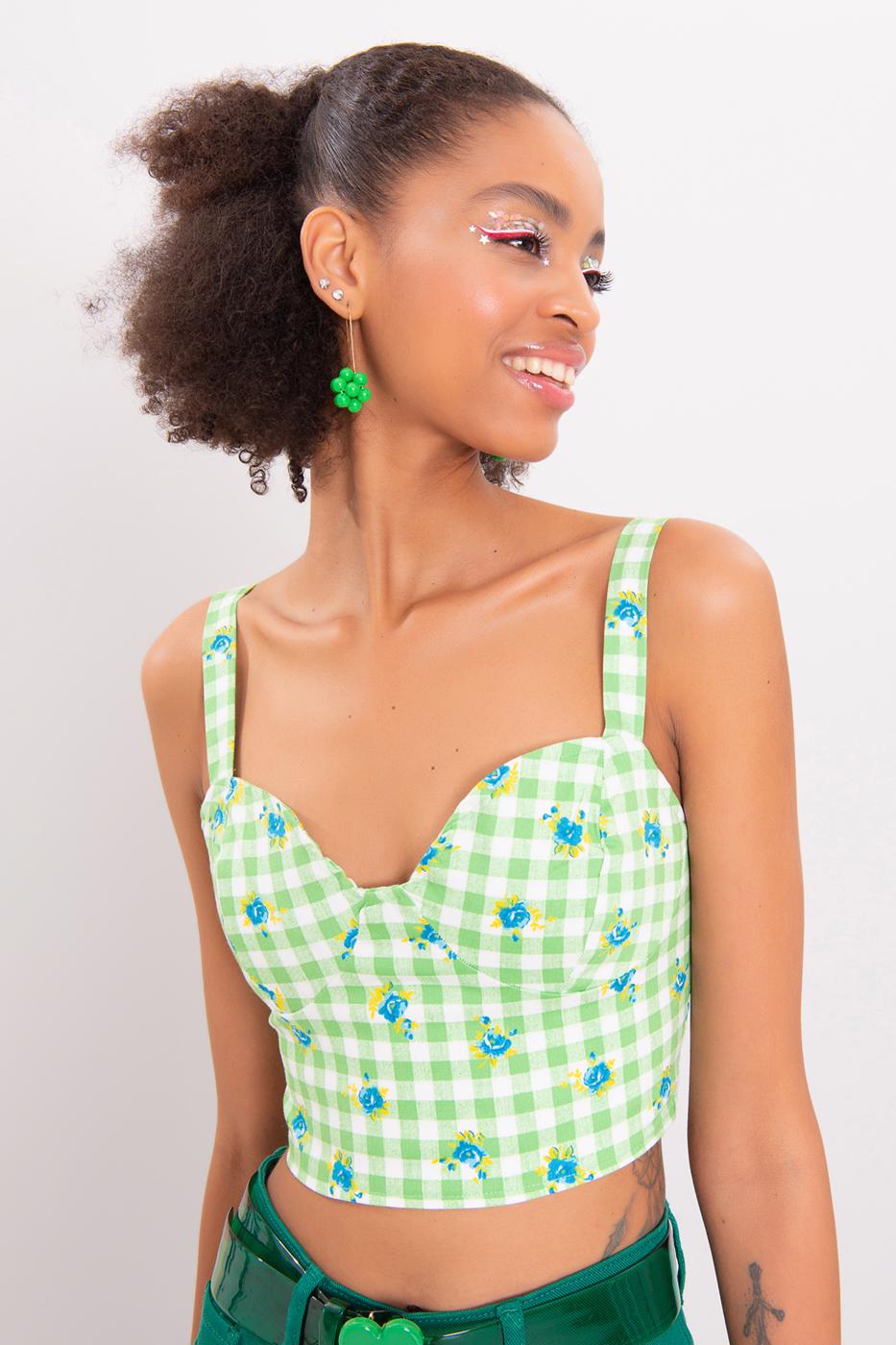 Strappy Tank Top Green