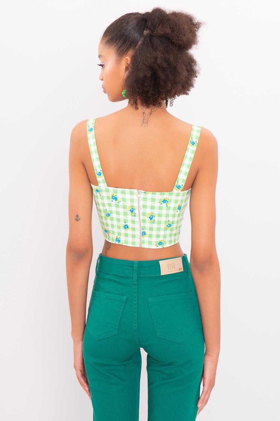 Strappy Tank Top Green