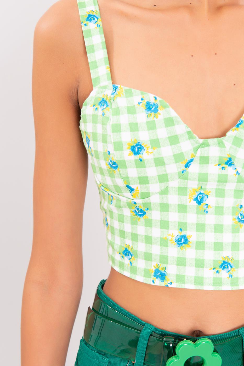 Strappy Tank Top Green