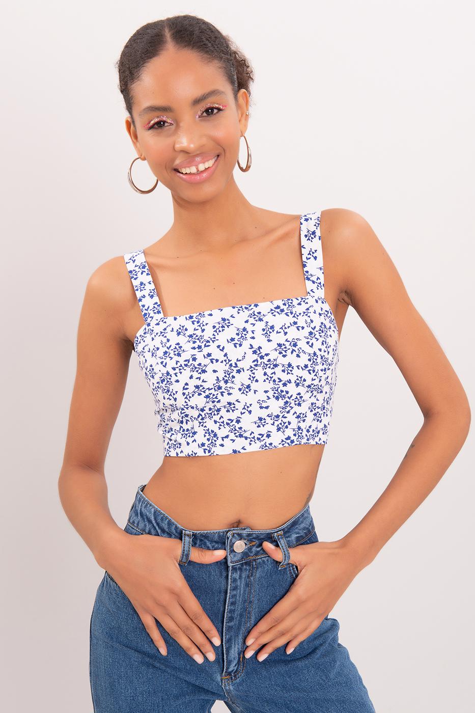 Strappy Tank Top White