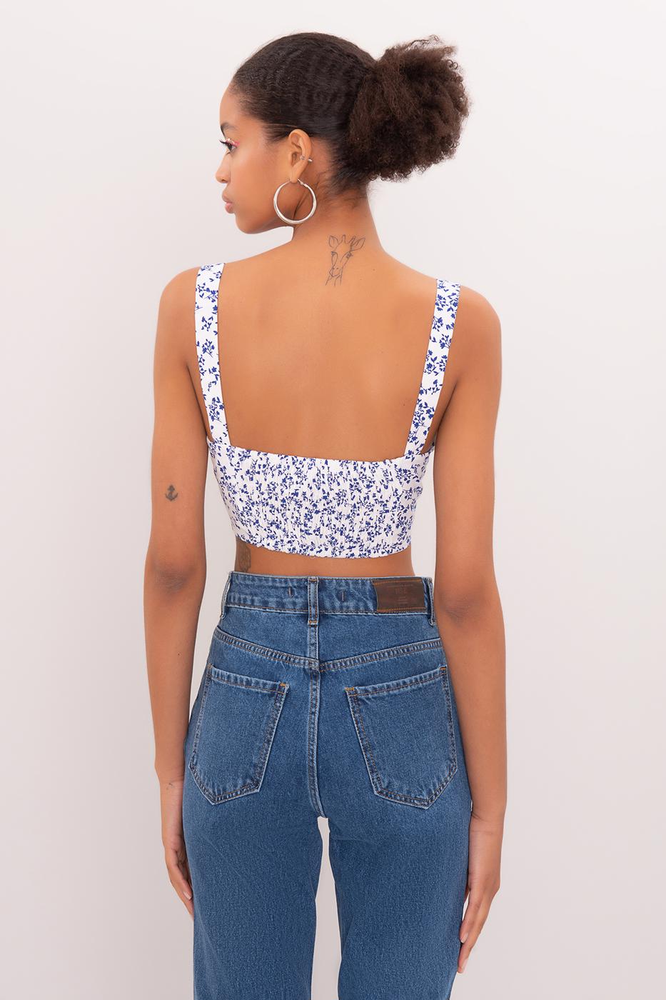 Strappy Tank Top White