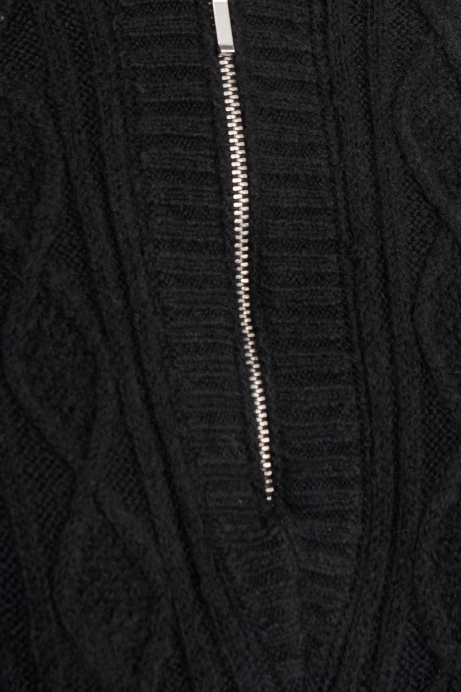 Вязаный мини-ромпер с капюшоном