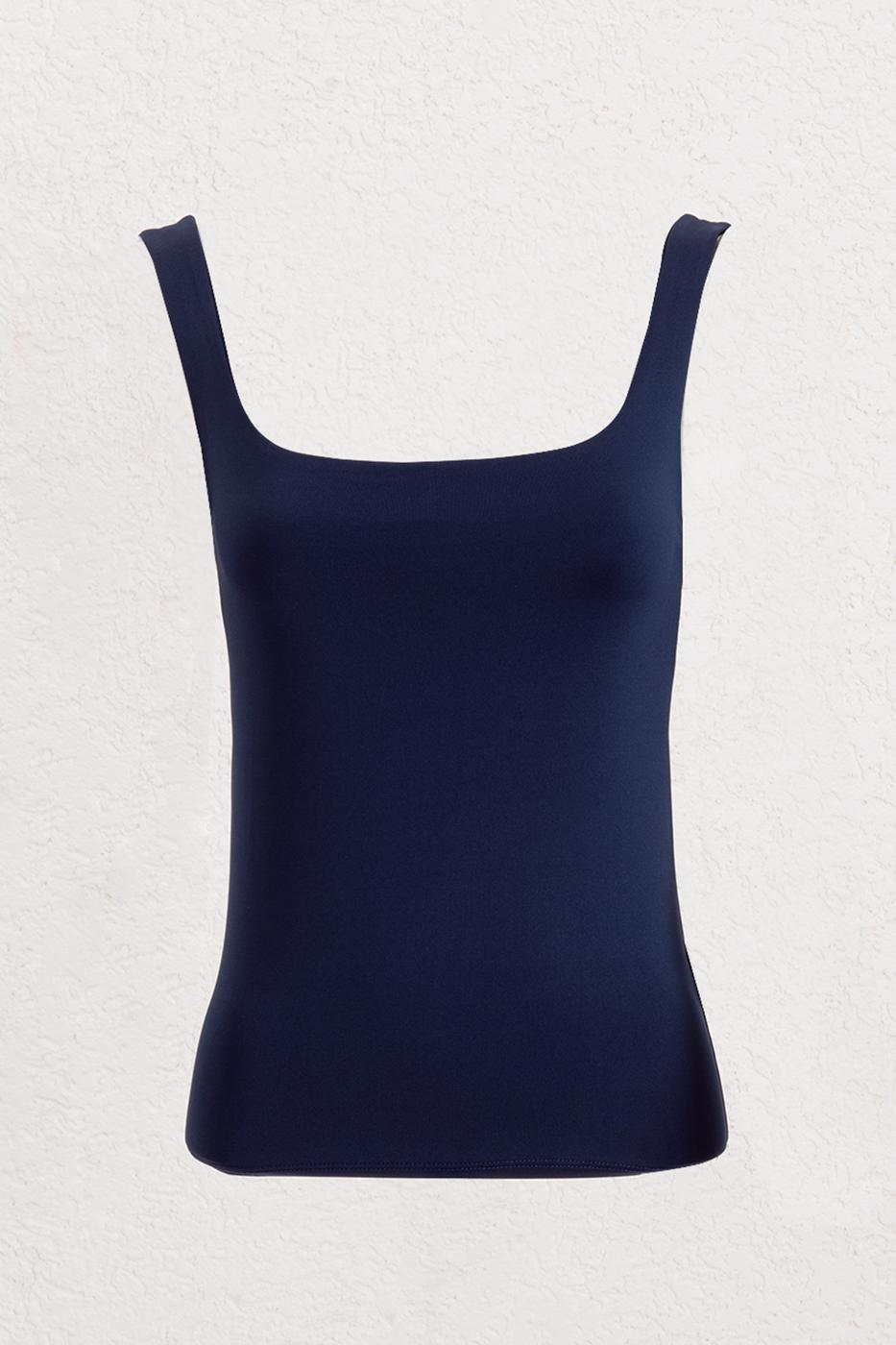 Square Neck Tank Top Navy