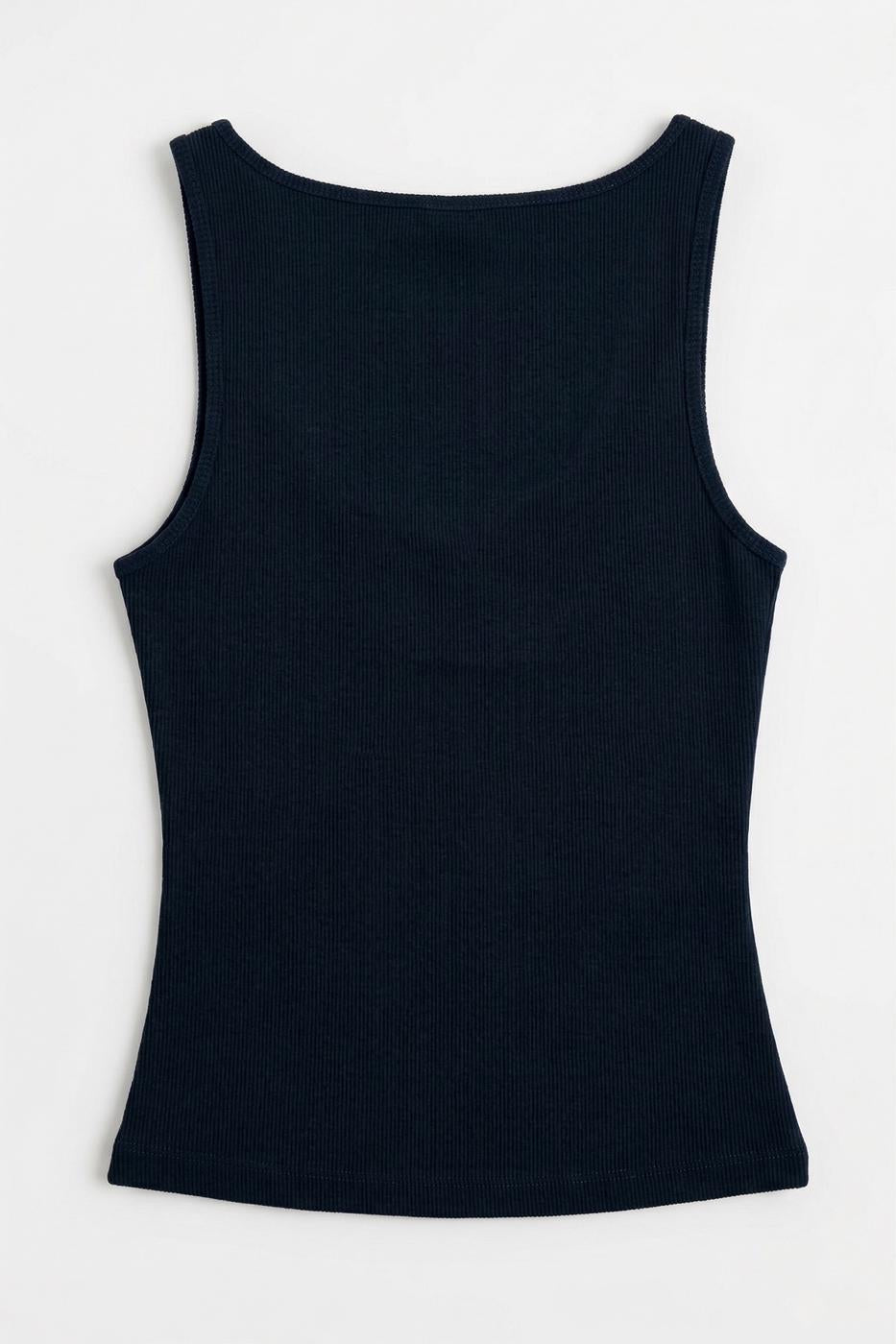 Square Neck Tank Top Navy