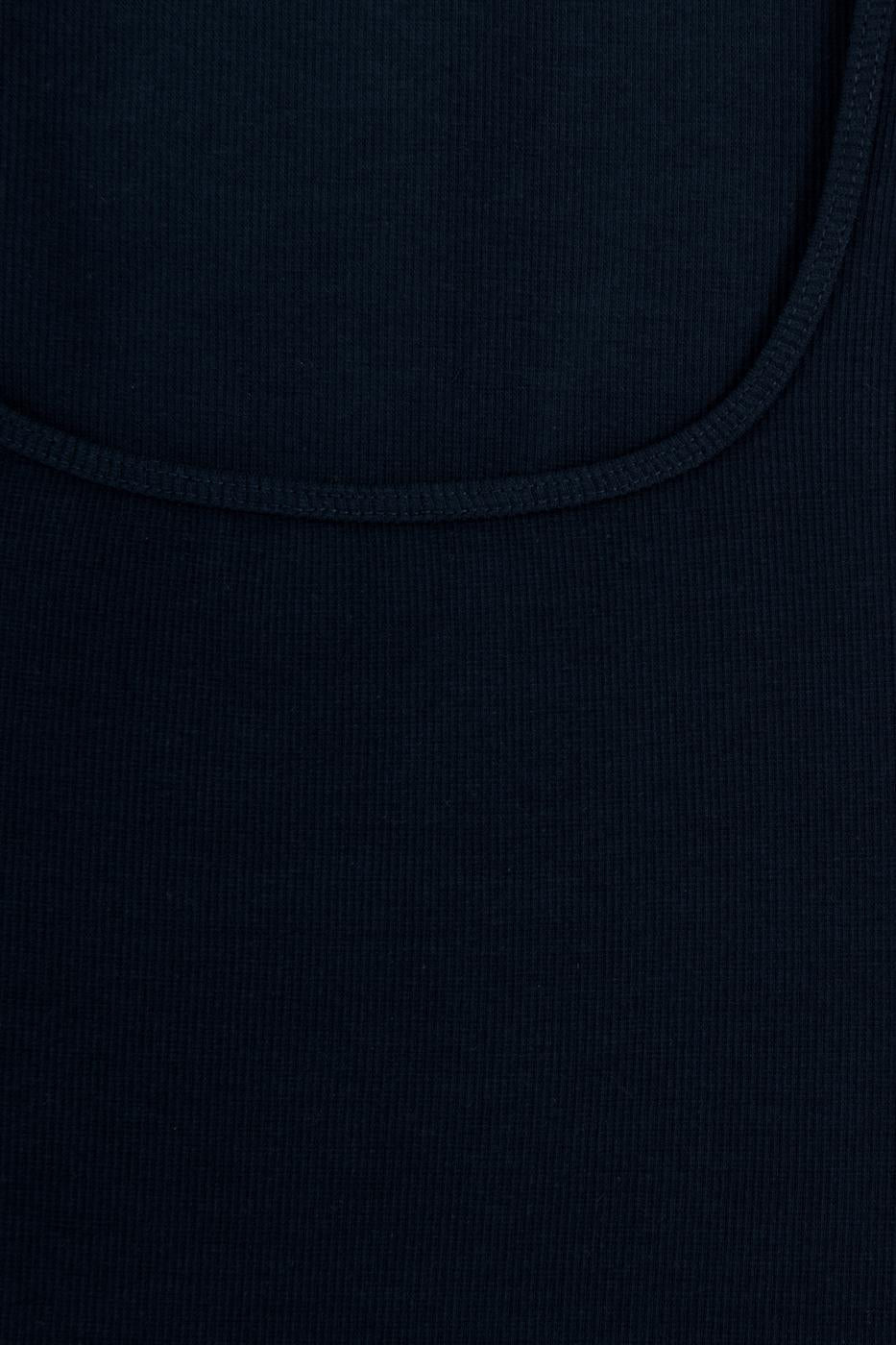 Square Neck Tank Top Navy