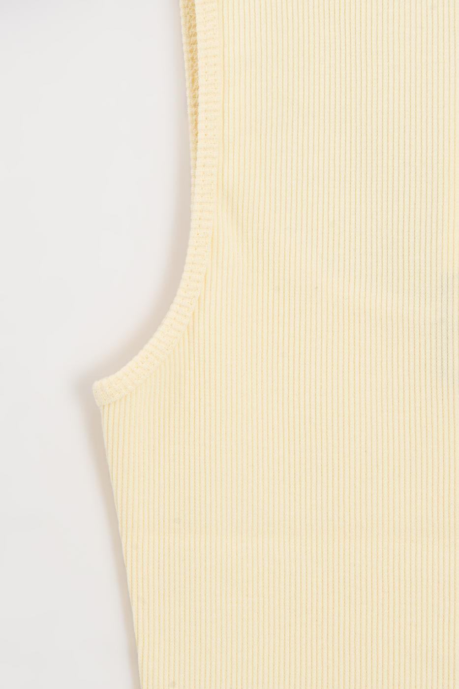 Square Neck Tank Top Yellow
