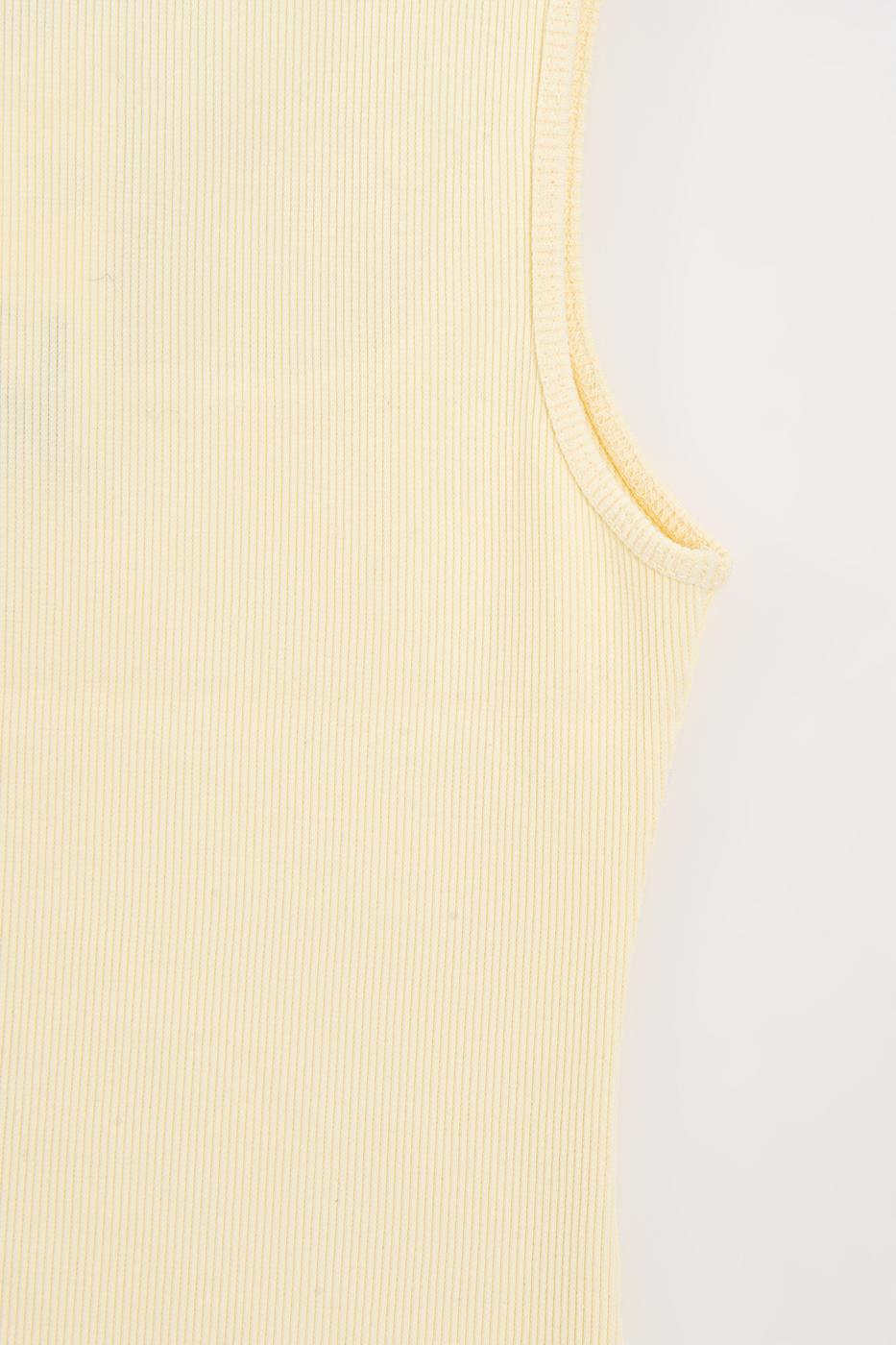 Square Neck Tank Top Yellow