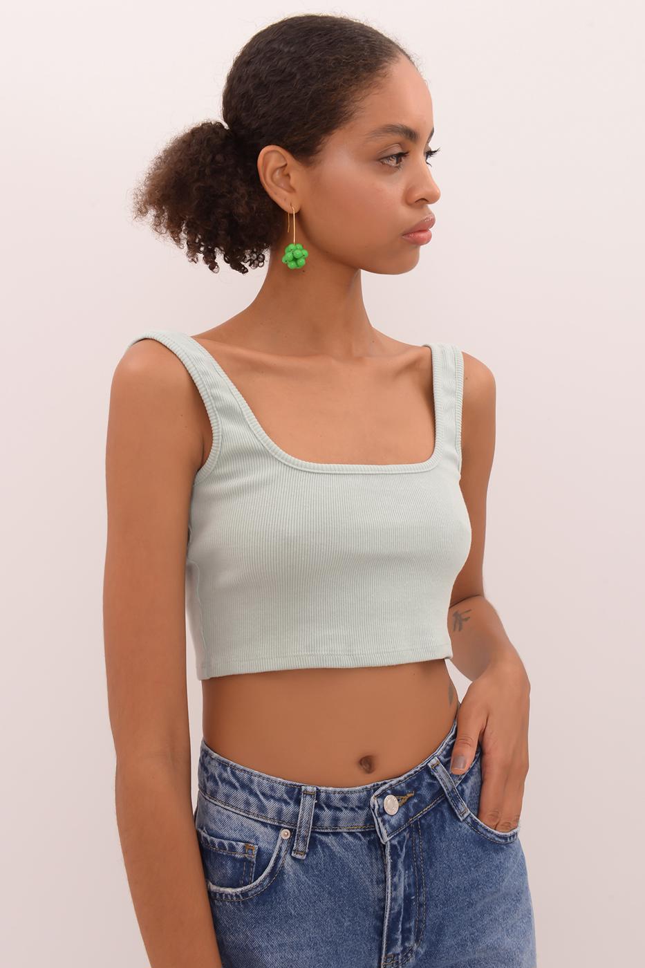 Square Neck Crop Body