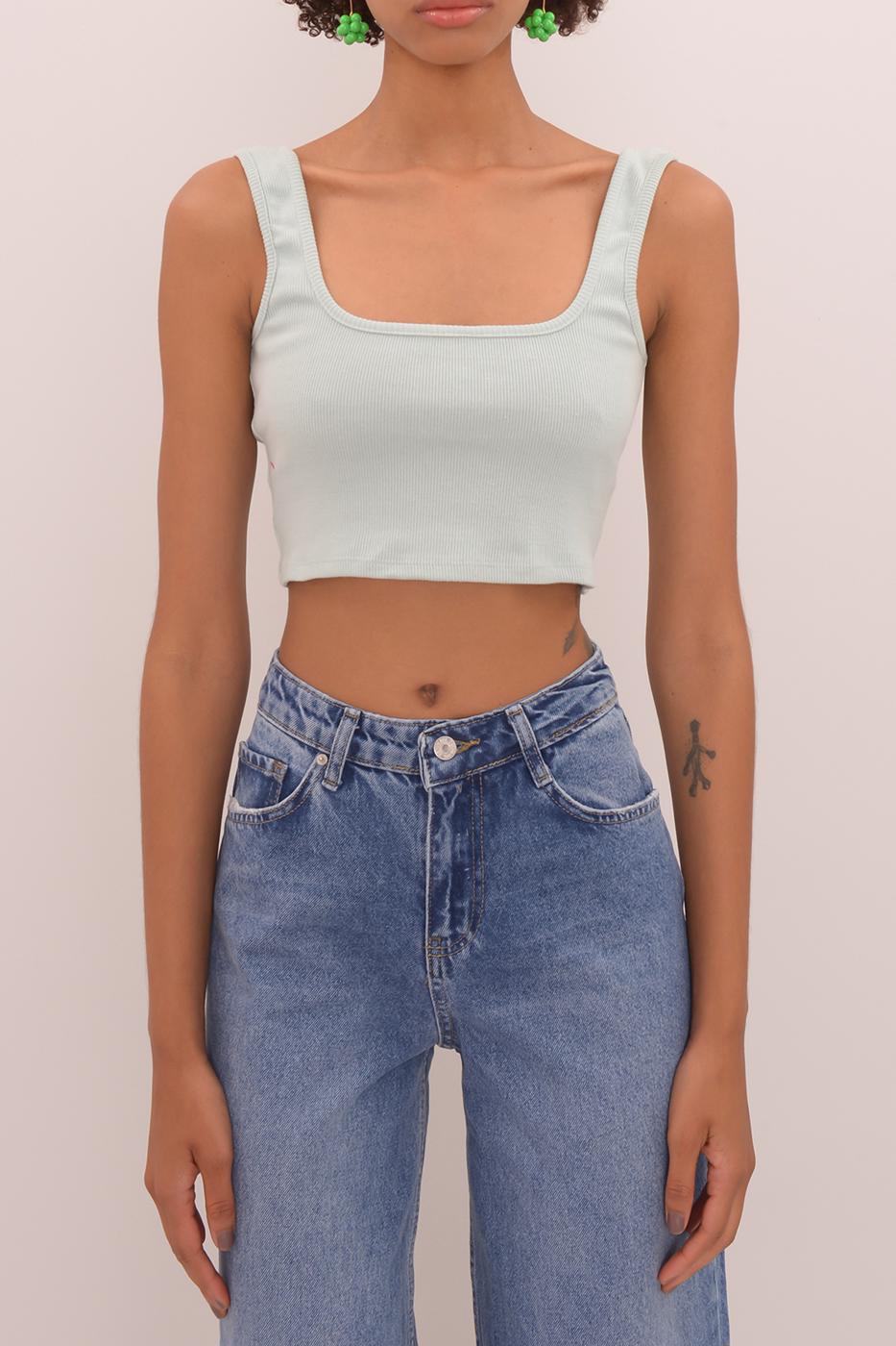 Square Neck Crop Body