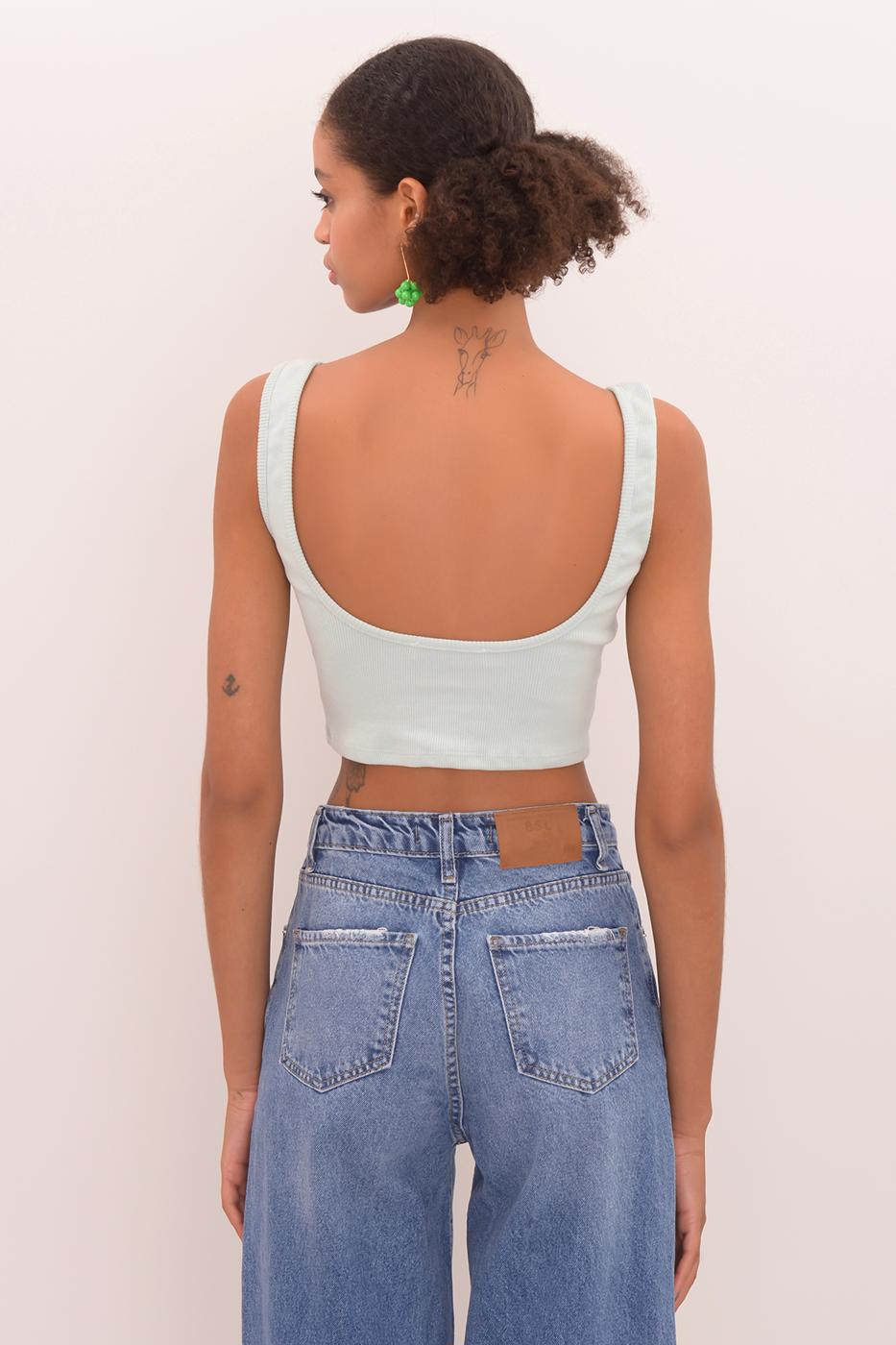 Square Neck Crop Body