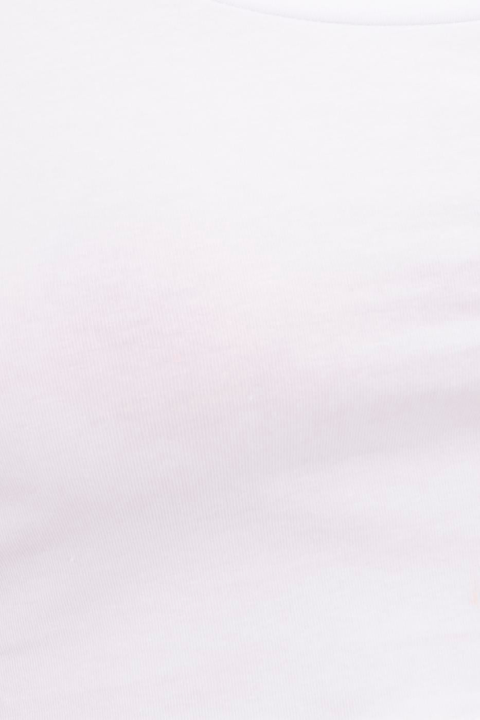 Square Neck Crop Top White