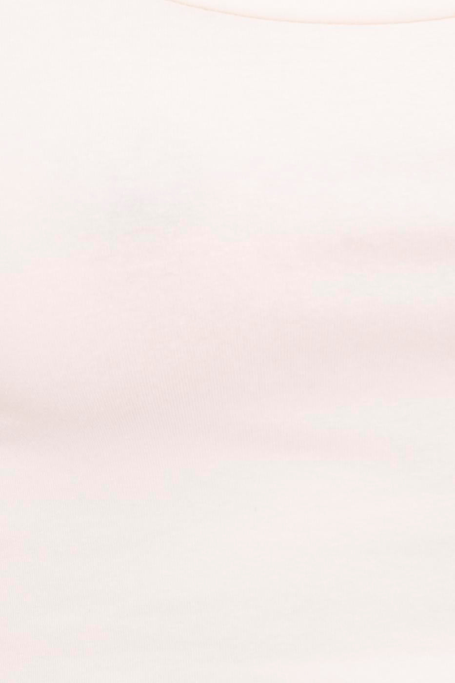 Square Neck Crop Top Ecru