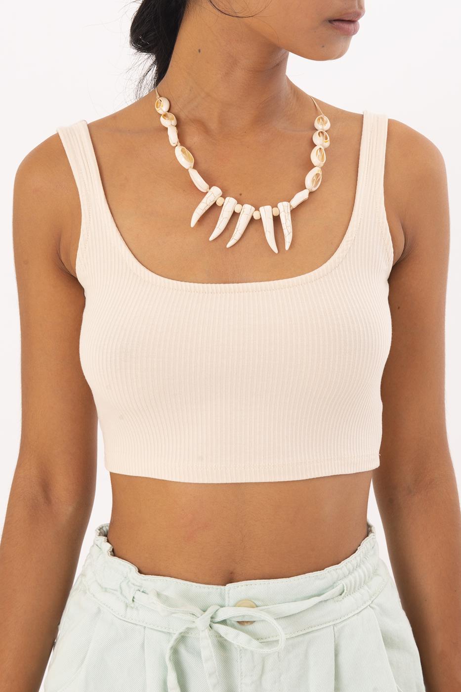 Square Neck Crop Top Skın