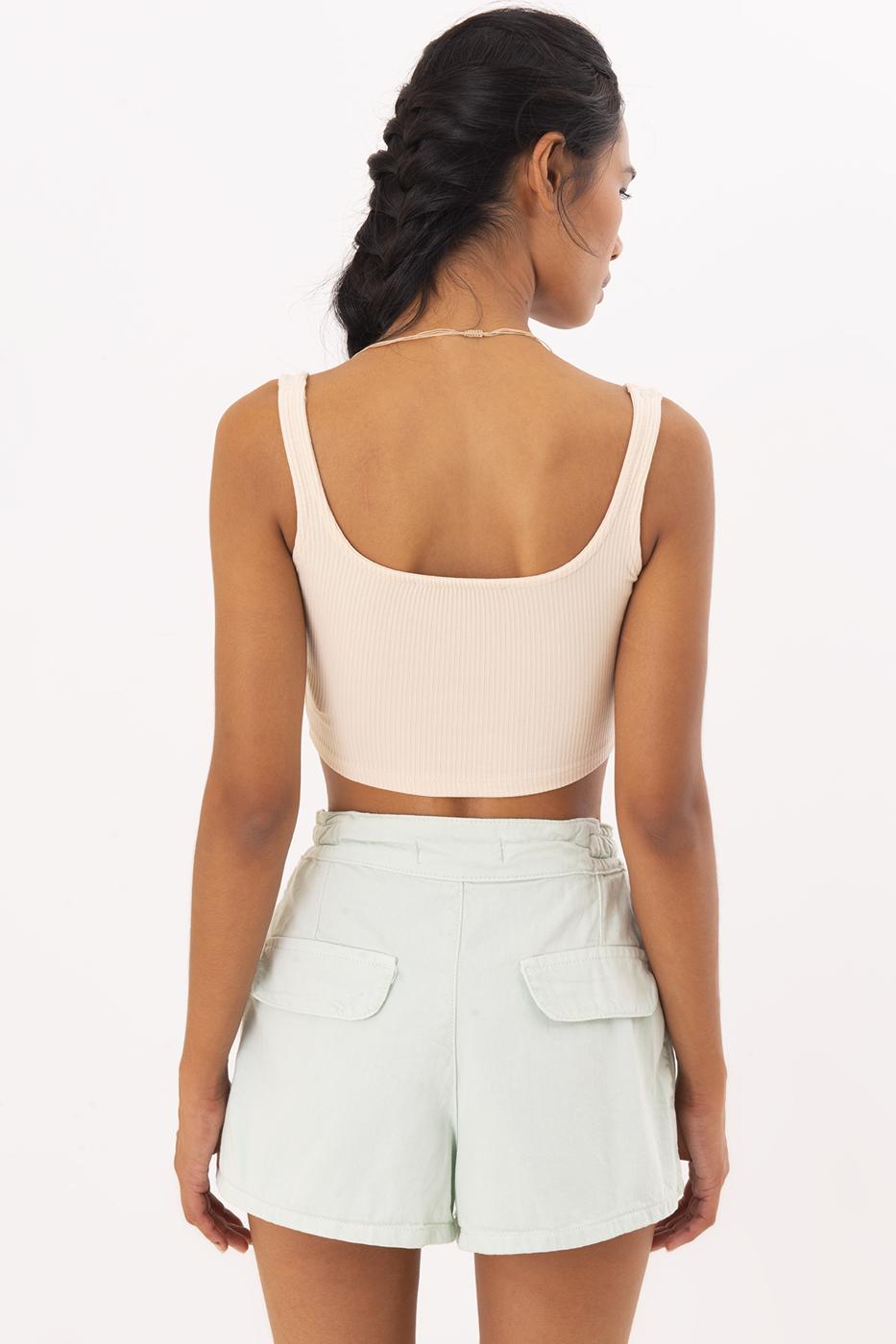 Square Neck Crop Top Skın