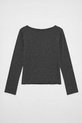 Boat Neck Top Anthracite