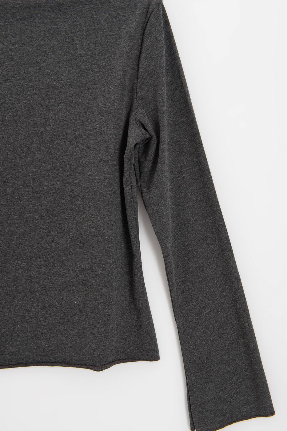 Boat Neck Top Anthracite