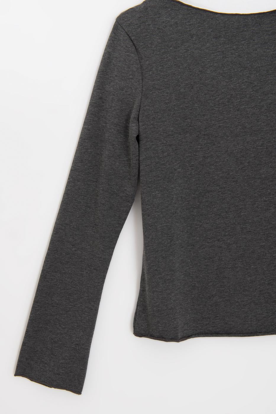 Boat Neck Top Anthracite