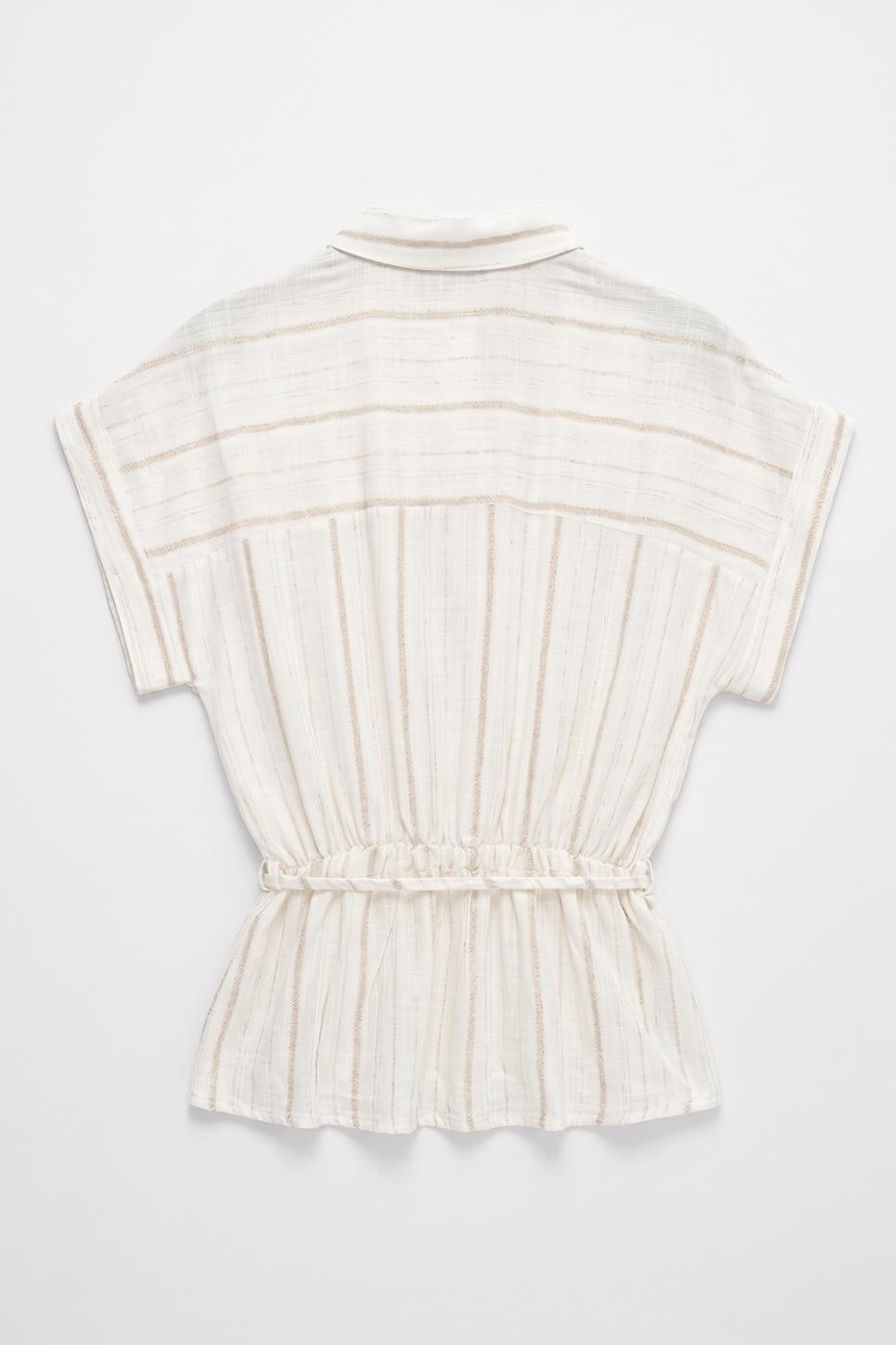 Linen Blend Shirt Ecru