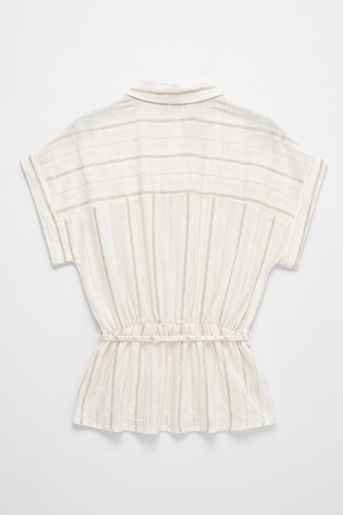 Linen Blend Shirt Ecru