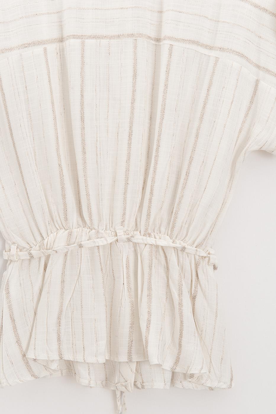 Linen Blend Shirt Ecru