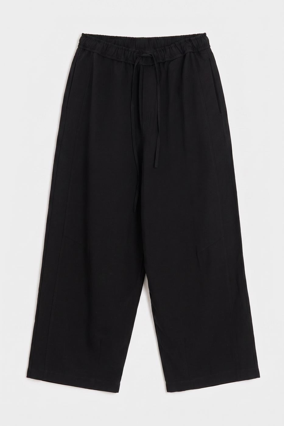 Linen Harem Pants Black