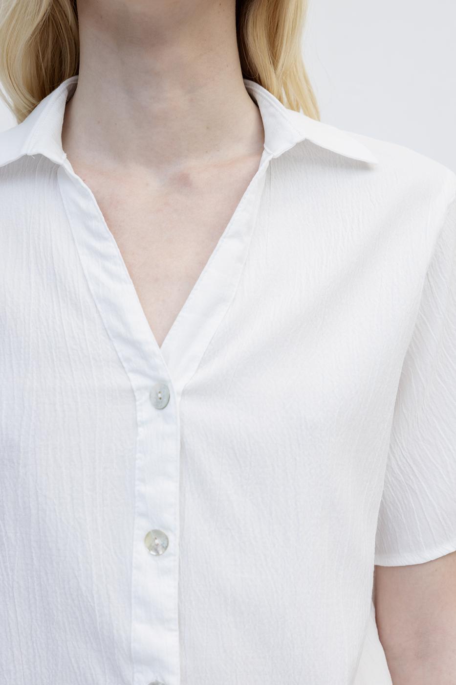 Short Sleeve Shirt Off whıte