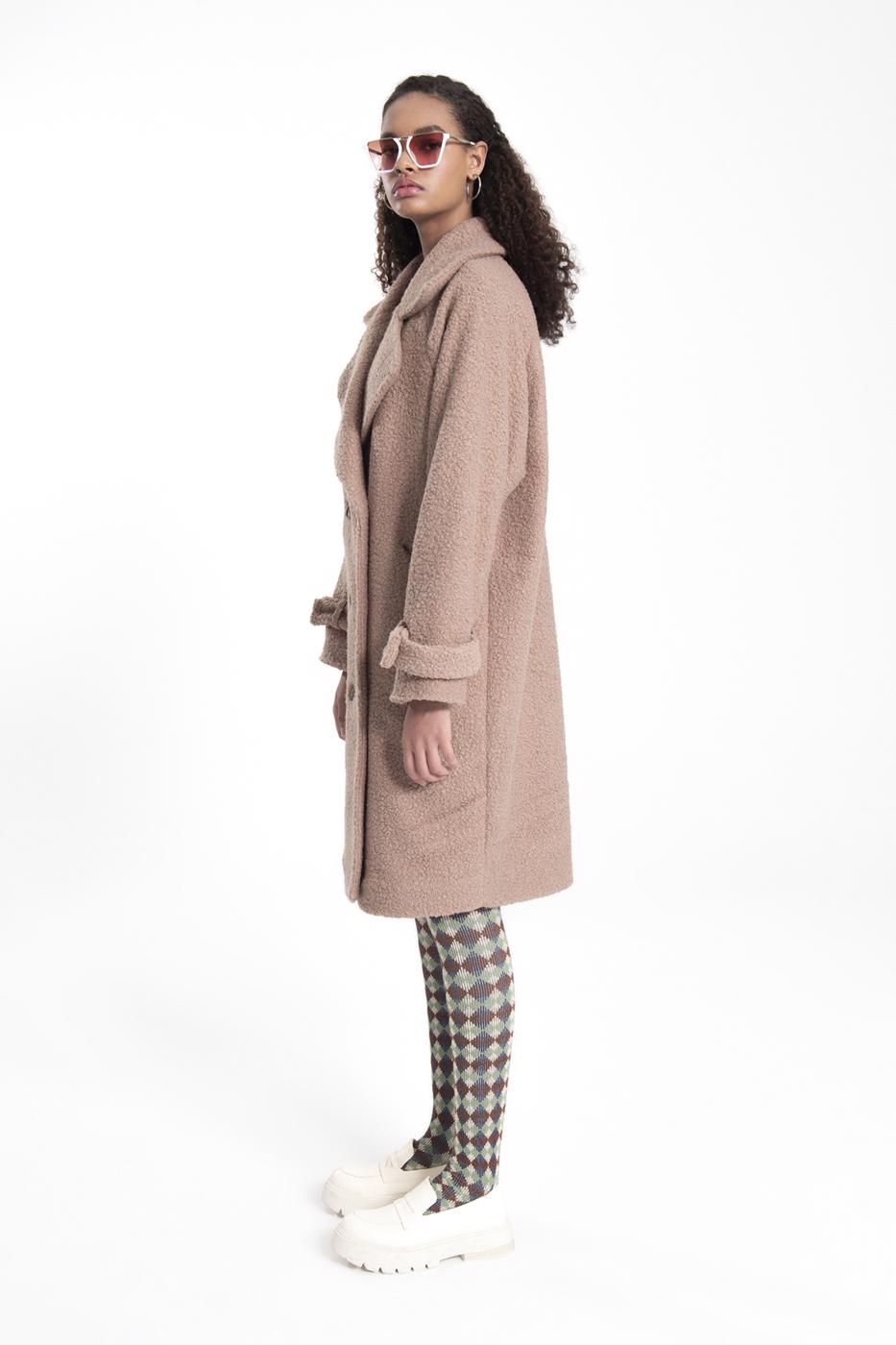 Long curl oat Beige