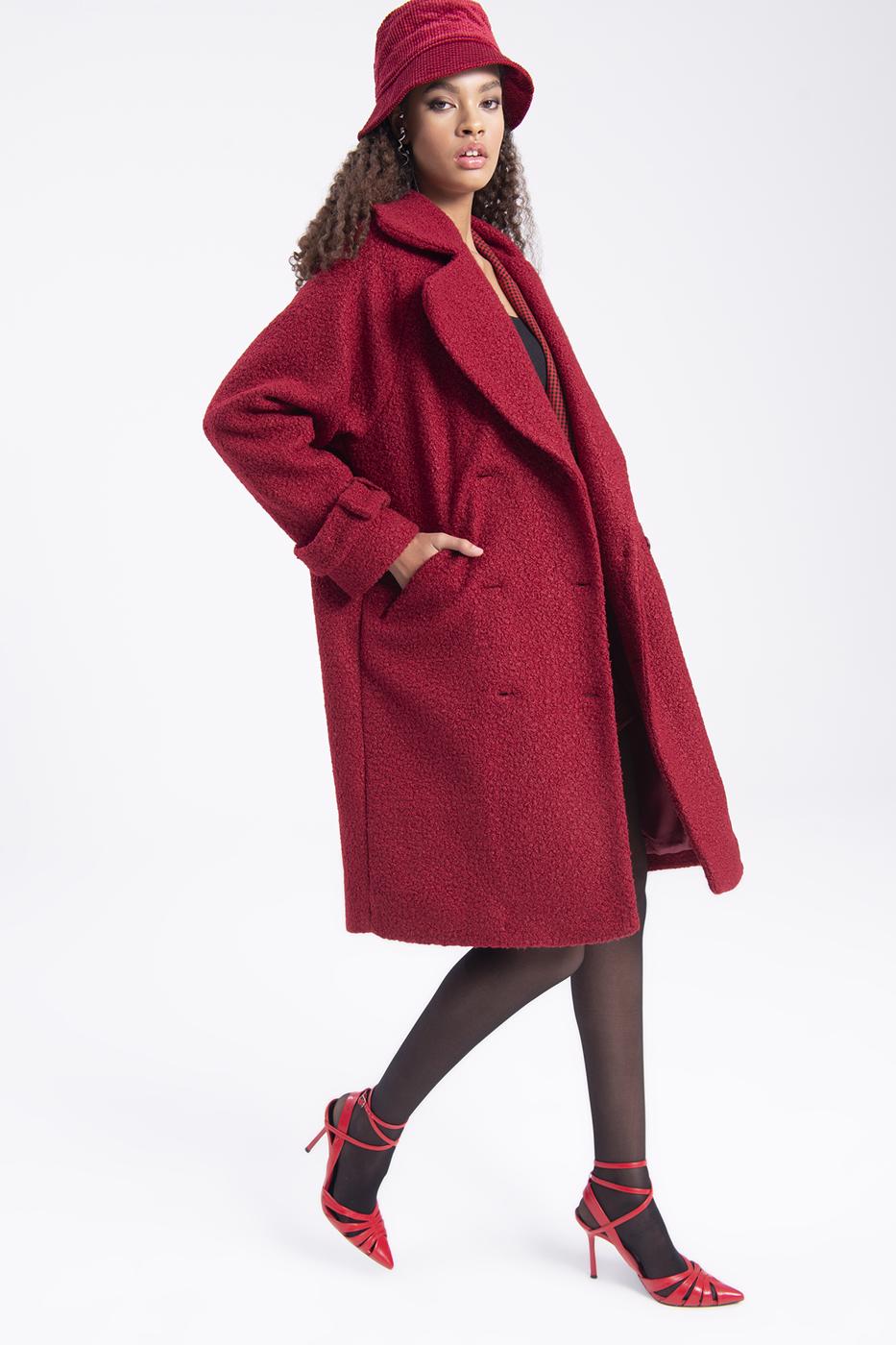 Long curl oat Burgundy