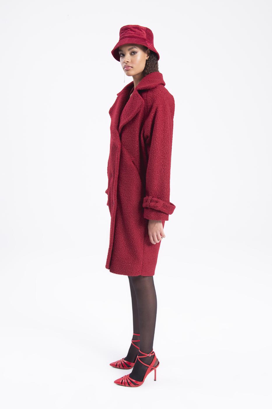 Long curl oat Burgundy