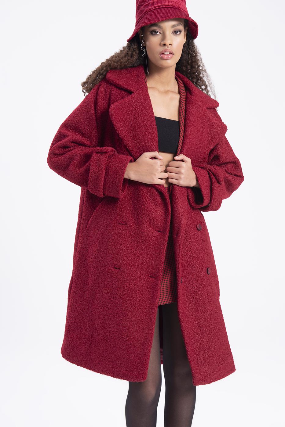 Long curl oat Burgundy