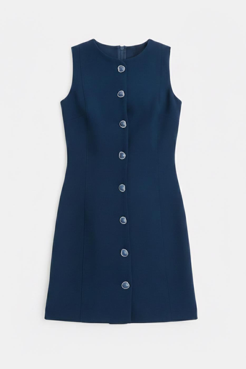 Sleeveless Mini Dress Navy