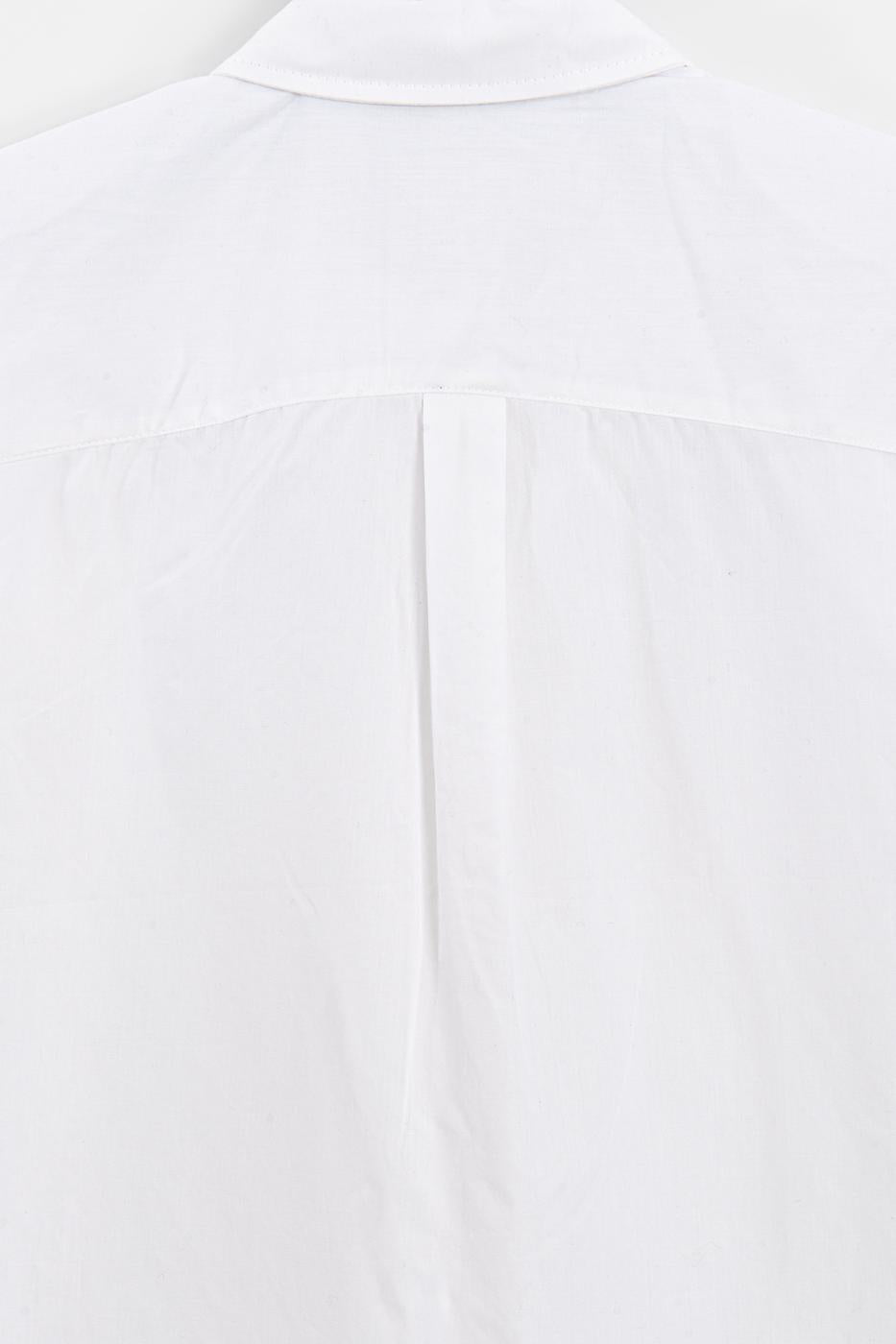 Sleeveless Poplin Shirt White