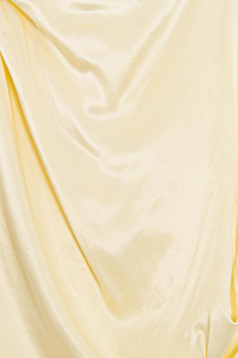 Sleeveless Satin Blouse Yellow