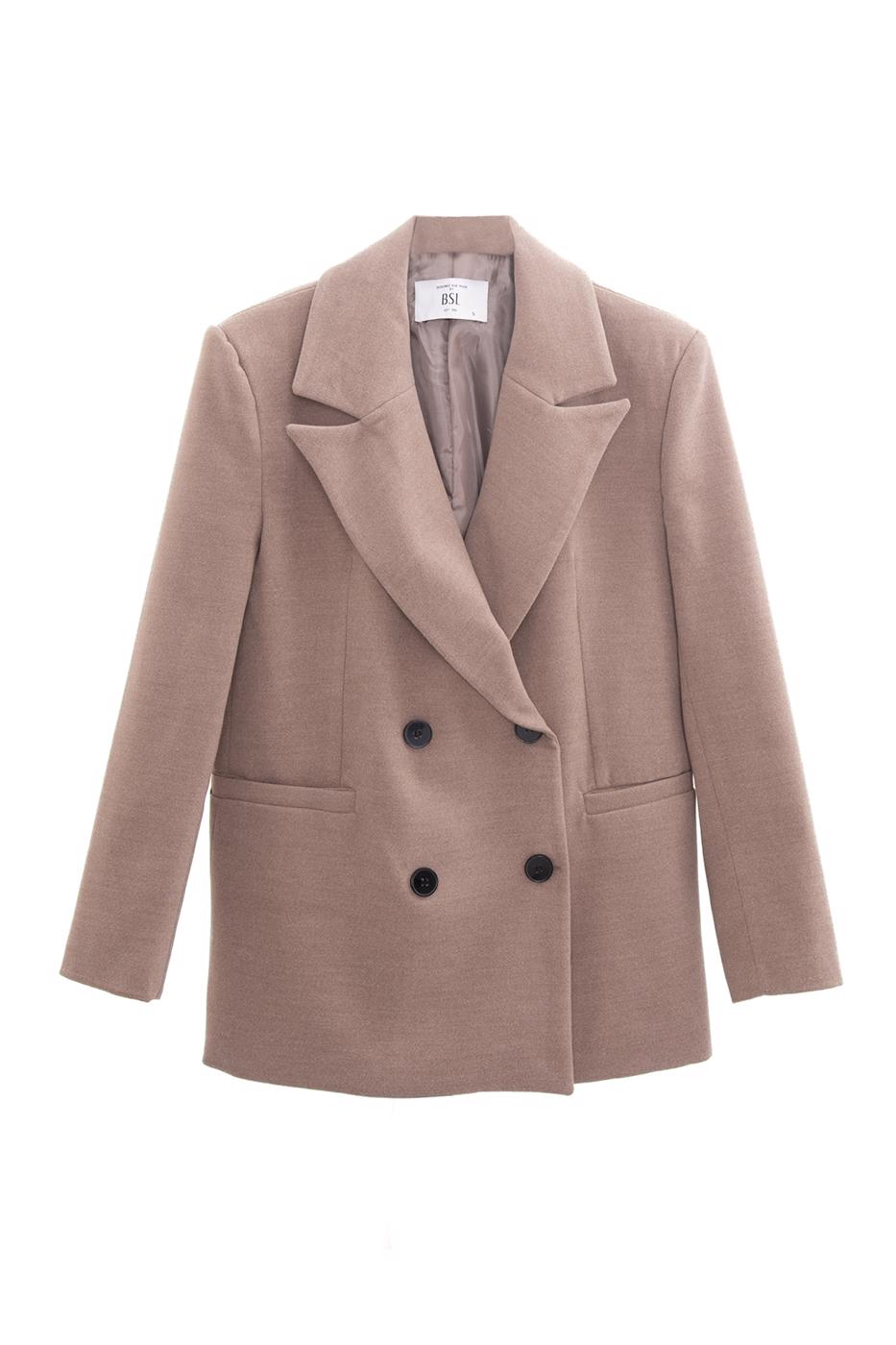 Double breasted blazer Beige
