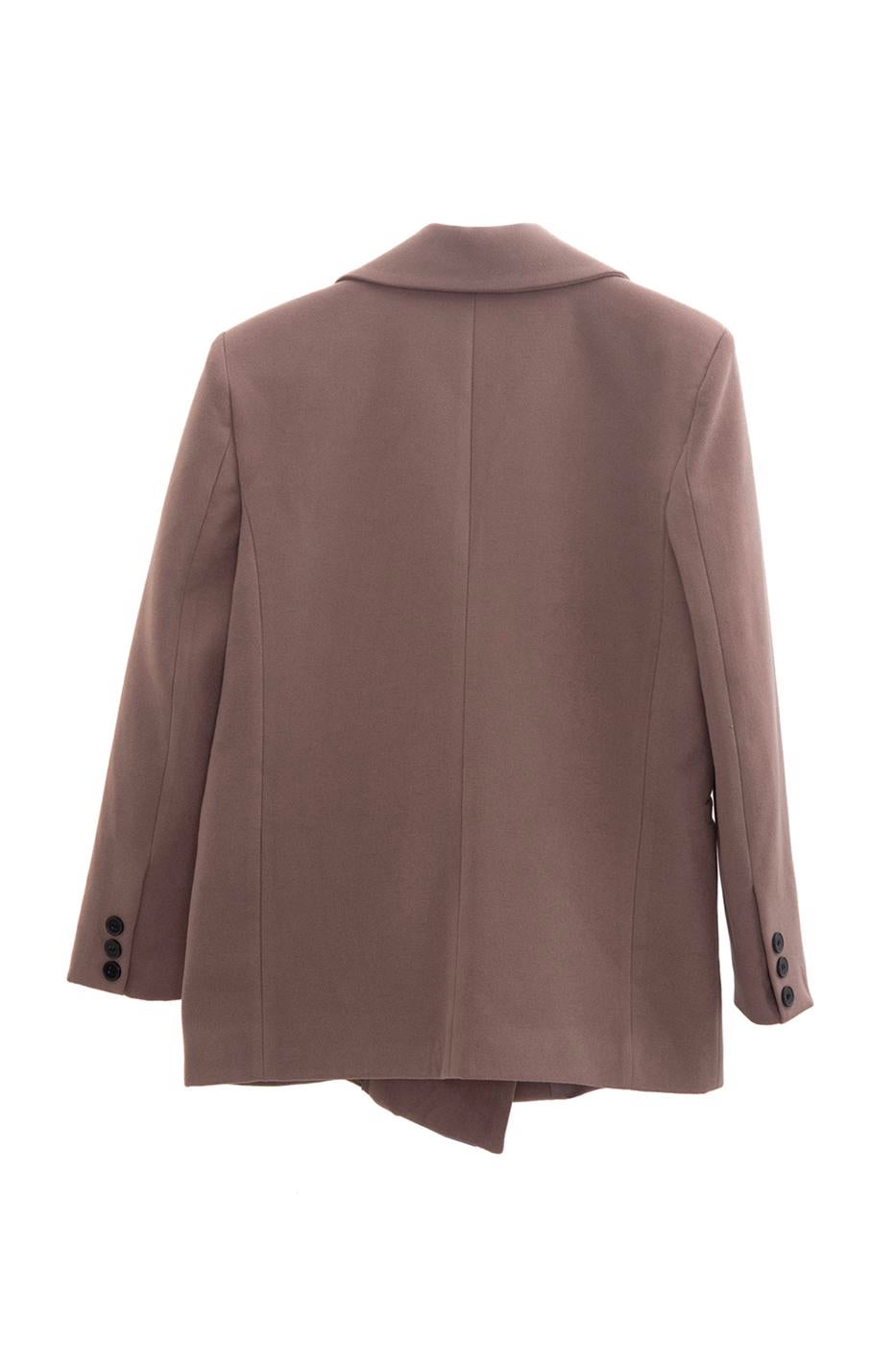 Double breasted blazer Dark beıge