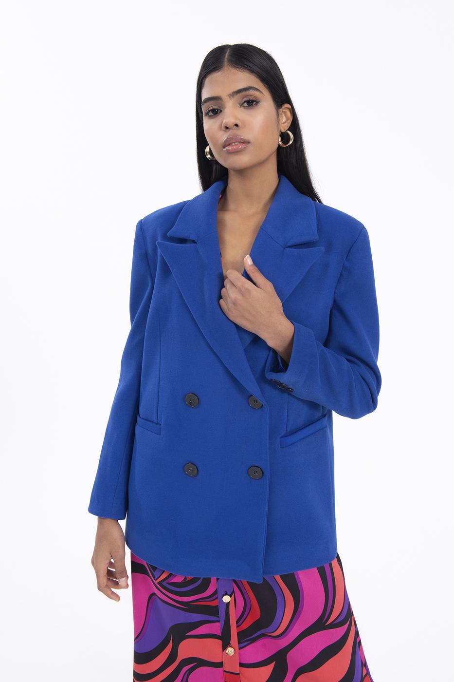 Double breasted blazer Sax blue