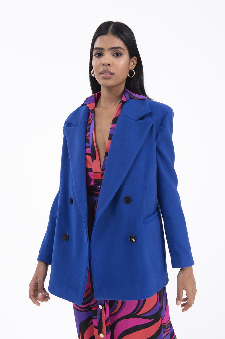 Double breasted blazer Sax blue