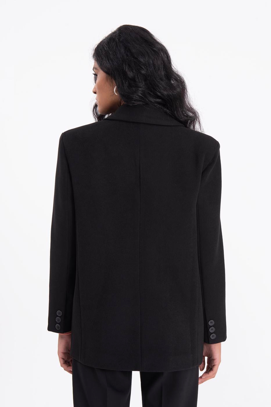 Double breasted blazer Black