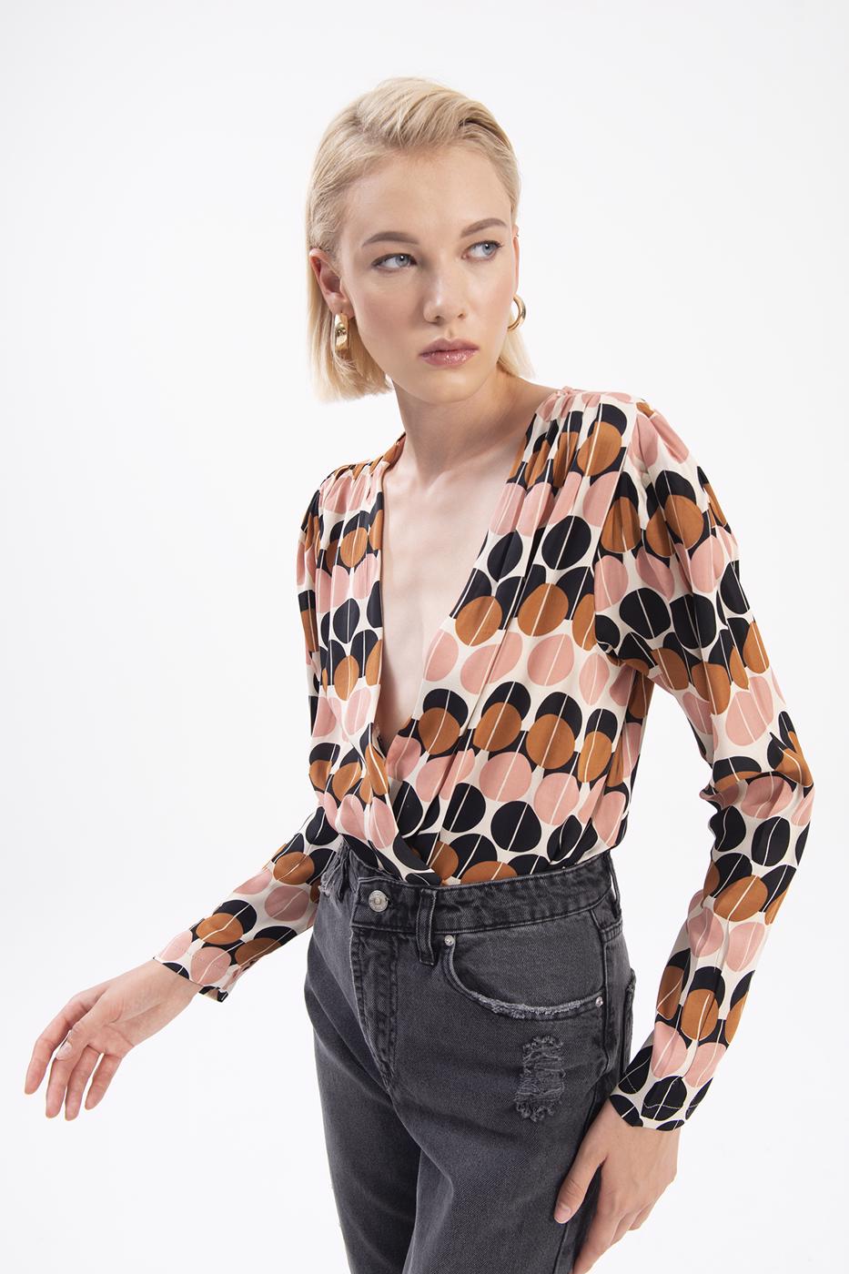 Double breasted top Ecru