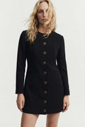 Mini Jacket Dress Black